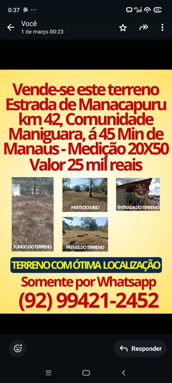 VENDE-SE UM TERRENO 