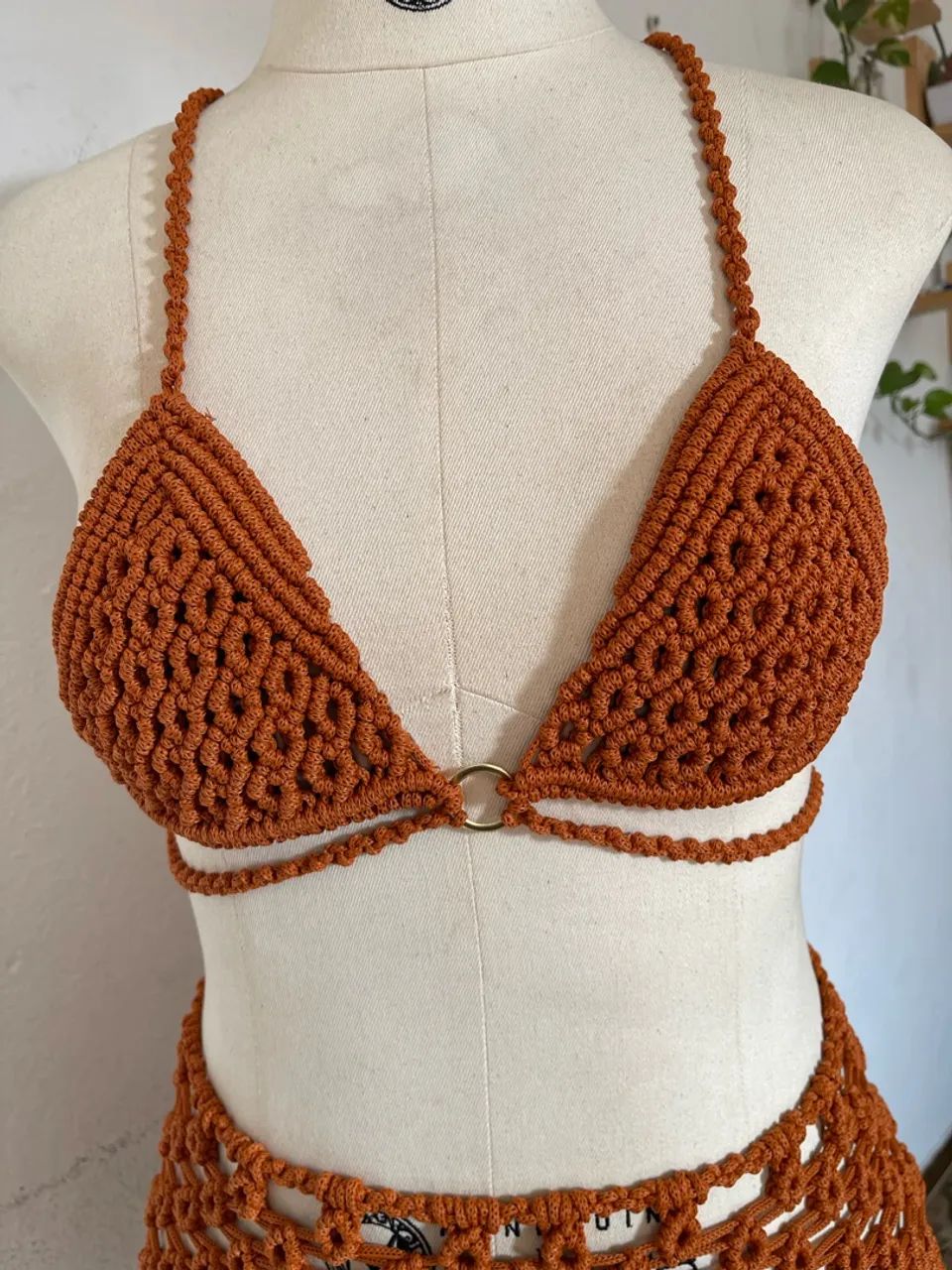 Conjunto artesanal Macramê  - Foto 5