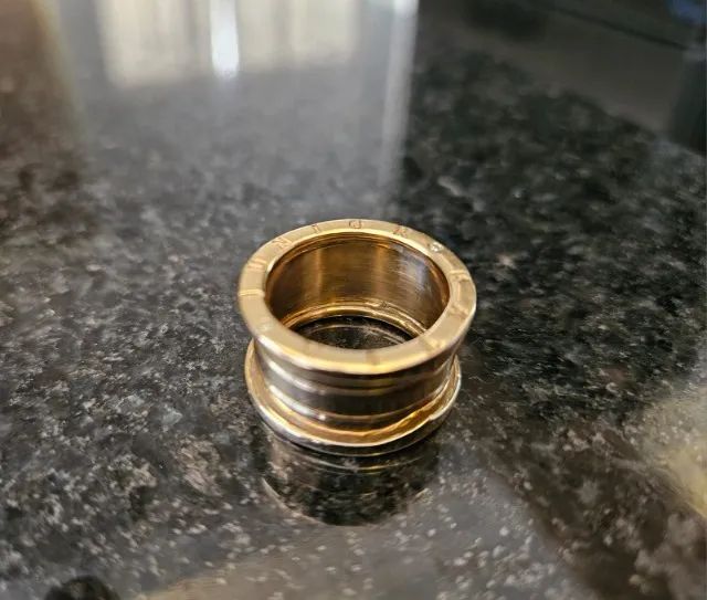 Aliança em Ouro 18K Modelo BVLGARI - Tamanho 16 - Foto 5