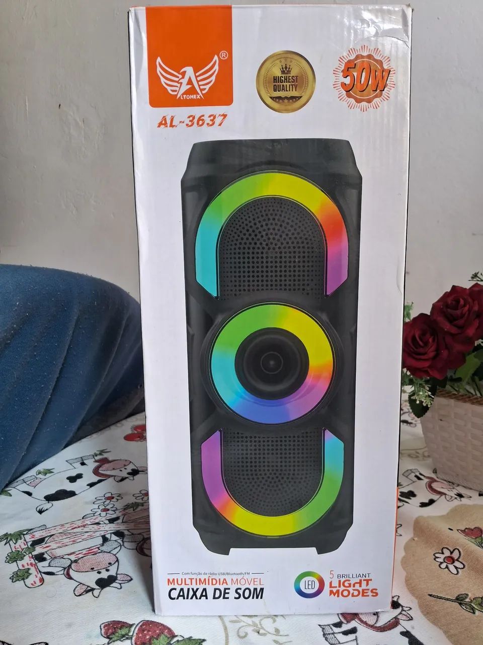 Caixa de som bluetooth 50w 