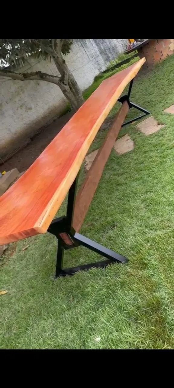 Vendo Mesa Madeira MACIÇA- Já envernizada- Mesa Nova  - Foto 4