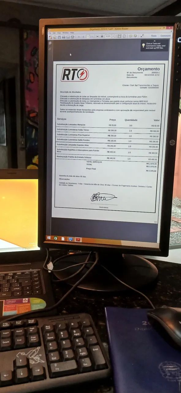 Monitor Led 20 Polegadas HP V206hz Rotacional - Foto 3