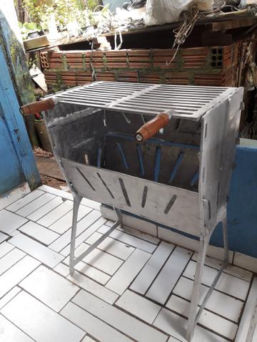 Churrasqueira de alumínio batido - Foto 4