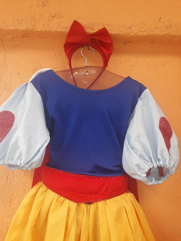 fantasia branca de neve 3 anos