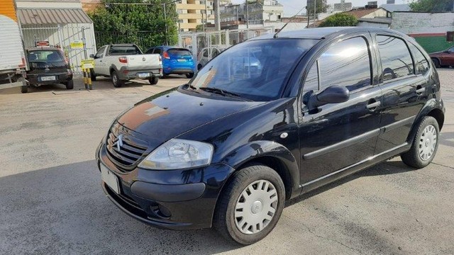 CITROEN C3 GLX 1.4 FLEX 2008 PRETO COMPLETO.