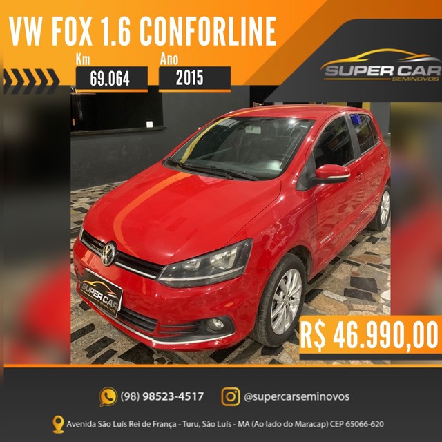 VW FOX CONFORT. 1.6 2015 IMPECÁVEL