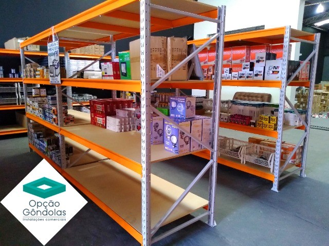 Gôndolas, Mini Porta Pallets, Estantes de Aço e Check Outs Novos - Foto 3