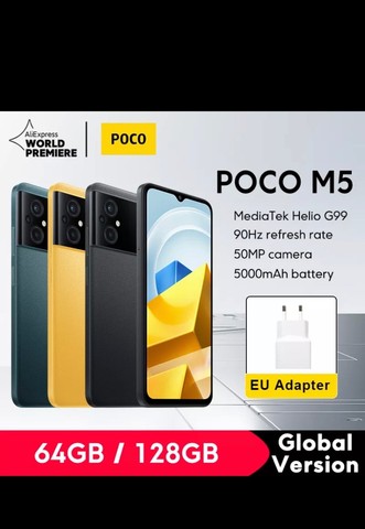 Xiaomi Poco M5 128gb Mem 6gb ram Dual SIm 4G Lançamento 