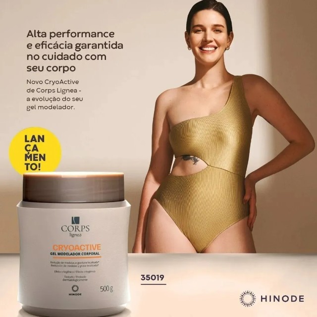 Lançamento! Gel Seca Barriga Cryoactive 500g Hinode Original - Foto 3