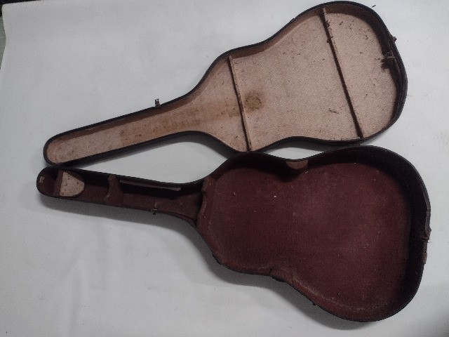 maleta case violão antigo - Foto 3