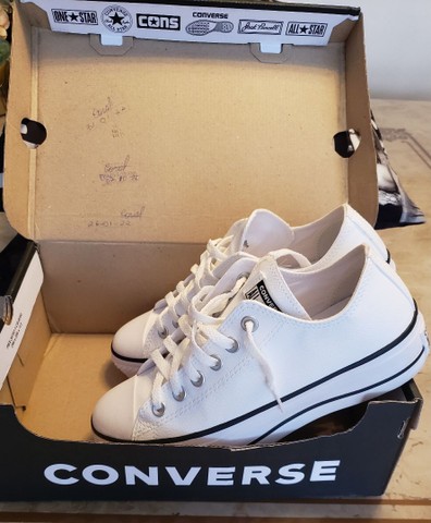 Tênis Feminino Converse All Star PlatForm Branco Couro n°36 R$270 - Roupas  e calçados - Sul (Águas Claras), Brasília 1009799408 | OLX