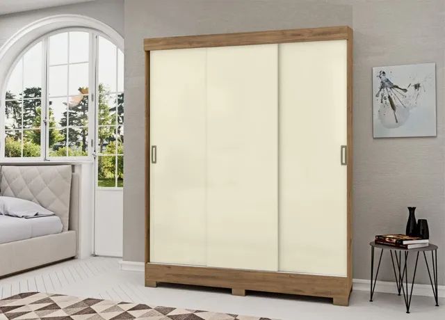 Guarda Roupa Palermo 3 Portas de correr **novo na caixa** - Foto 4