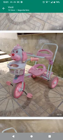 Triciclo Motoca Menina Baby Music Cotiplás 1802 - Mercadao do Real