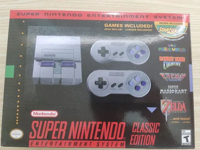 Mini Super Nintendo com 93 mil jogos 2 controles - Super 3D Games