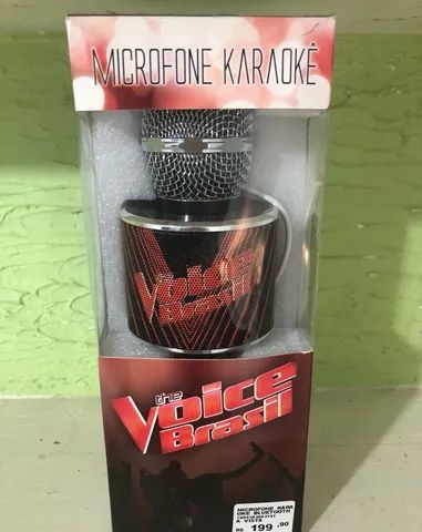 Vendo esse Microfone Karaokê Bluetooth The Voice Brasil (semi-novo) - Foto 3
