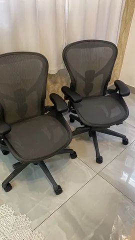 cadeira herman miller new aeron B completa 