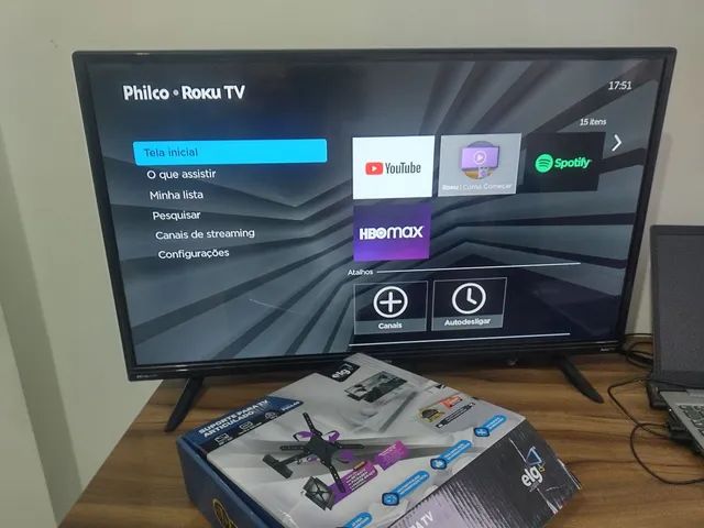 Smart TV 32? Philco Led PTV32G7PR2CSBLH Roku TV Dolby + SUPORTE