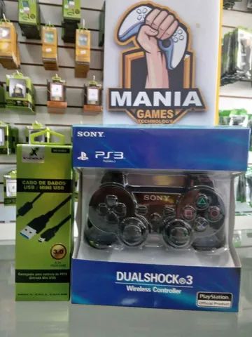 Controles ps3 + cabo carregador V8