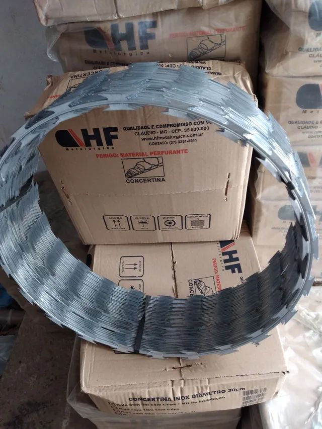 Cerca concertina Galvanizada * 30centimetros*        Grande promoção  - Foto 6