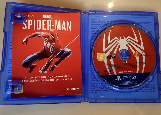 Marvel spiderman 2018 (ps4) usado rus playstation 4 jogar jogos