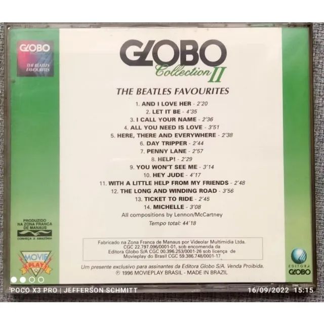 CD Globo Collection 2 The Beatles Favourites - Foto 3