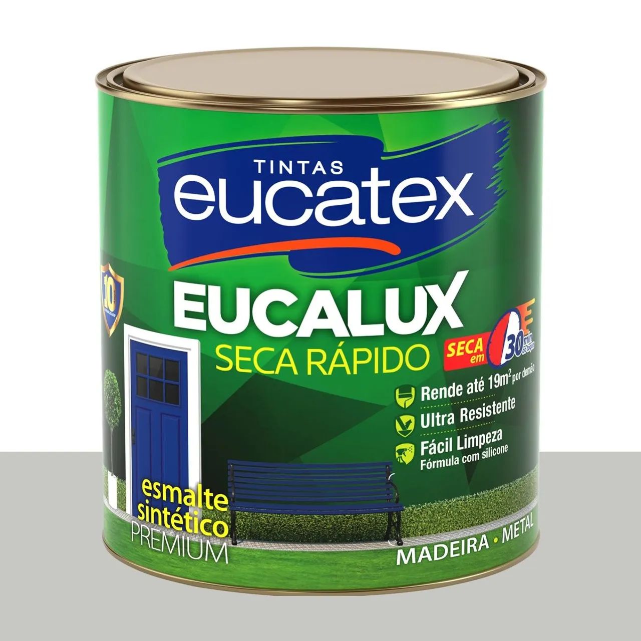 Tinta Esmalte Sintético Bril. Eucatex Tempestade no Mar 800 ml