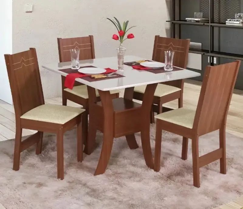 Mesa 4 cadeiras  - Foto 6