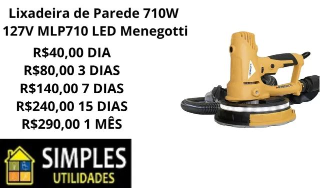 Lixadeira parede  mpl 710  menegotti locação 