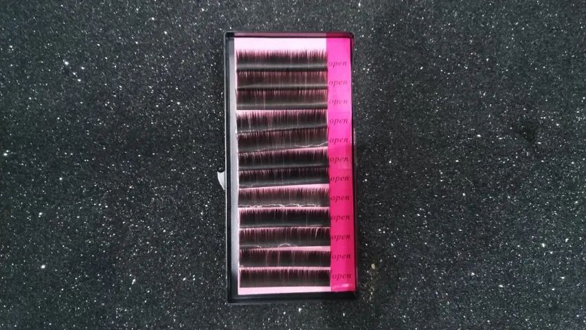 Cilios Fio A Fio Cartela Pink 12l 12mm