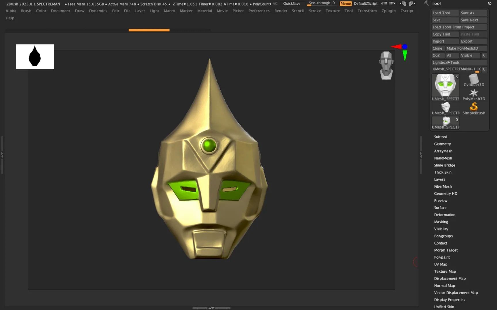 Arquivo STL capacete Spectreman impressão 3D - Foto 5