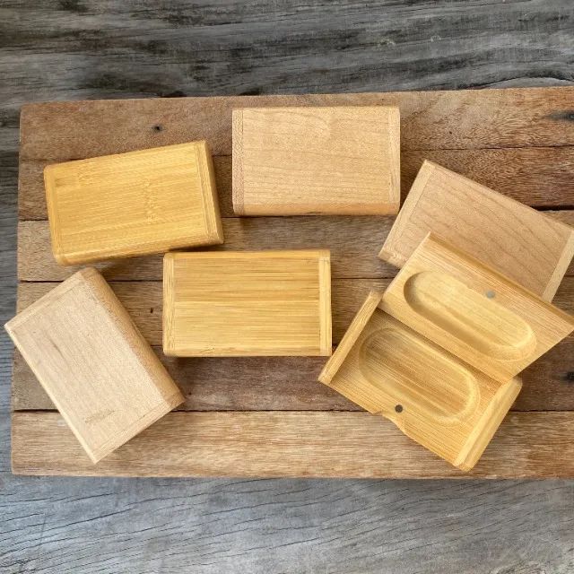 C292 - Seis Caixas de madeira - pendrive não incluso - brindes luxo aniversário casamento - Foto 3