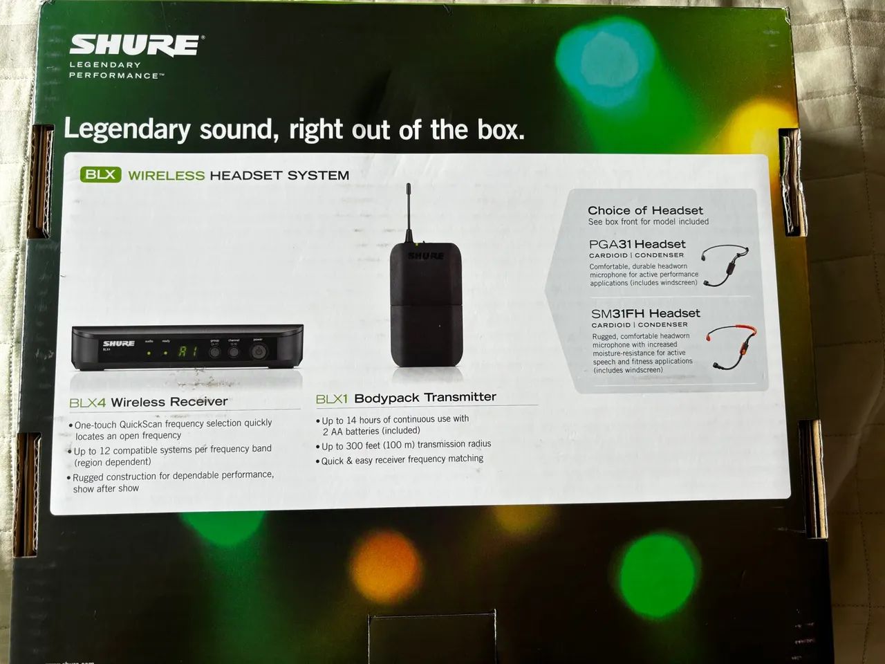 Microfone Sem Fio Shure BLX 14 / PGA 31 Headset - Foto 6