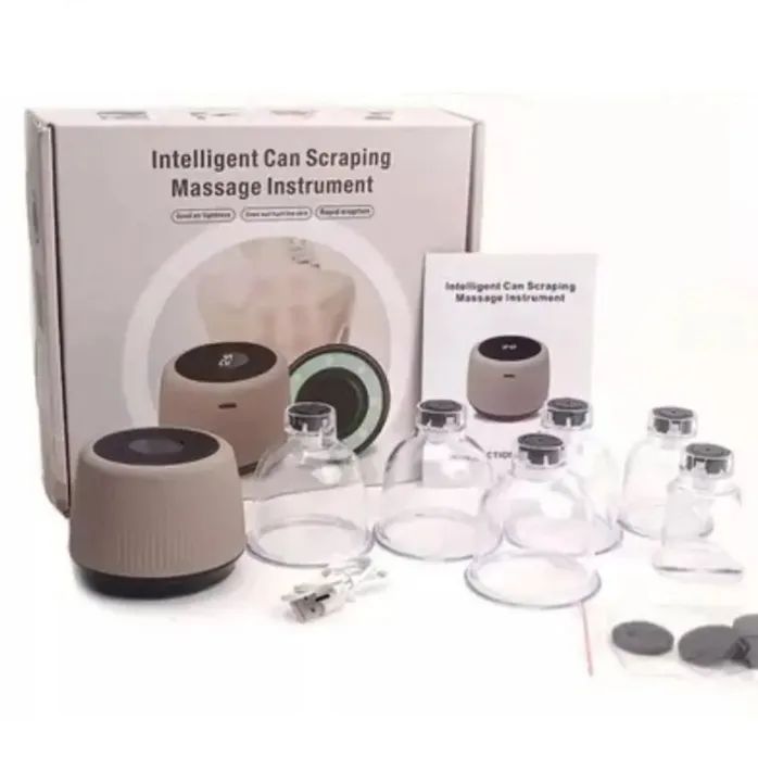 Kit 6 ventosas + bomba eletrônica massageadors