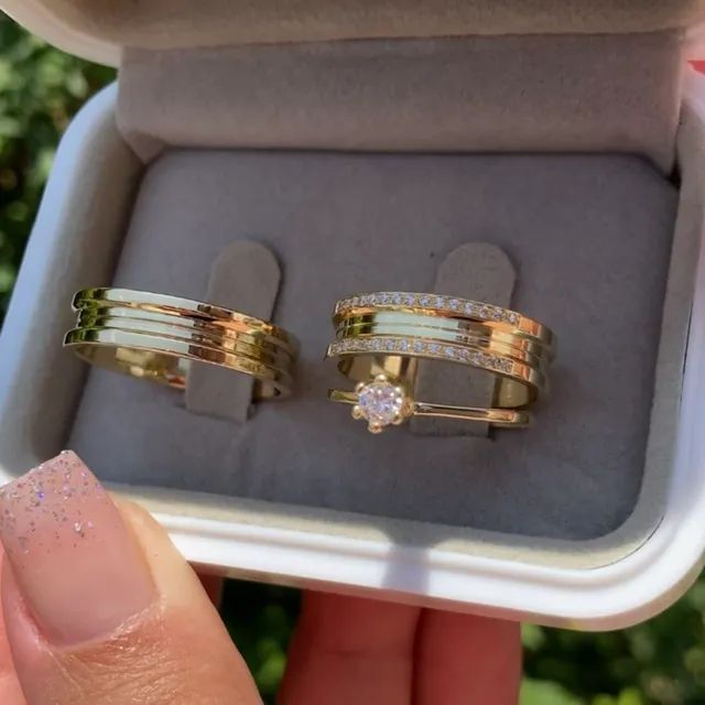 PAR DE ALIANÇAS CASAMENTO  - Foto 2