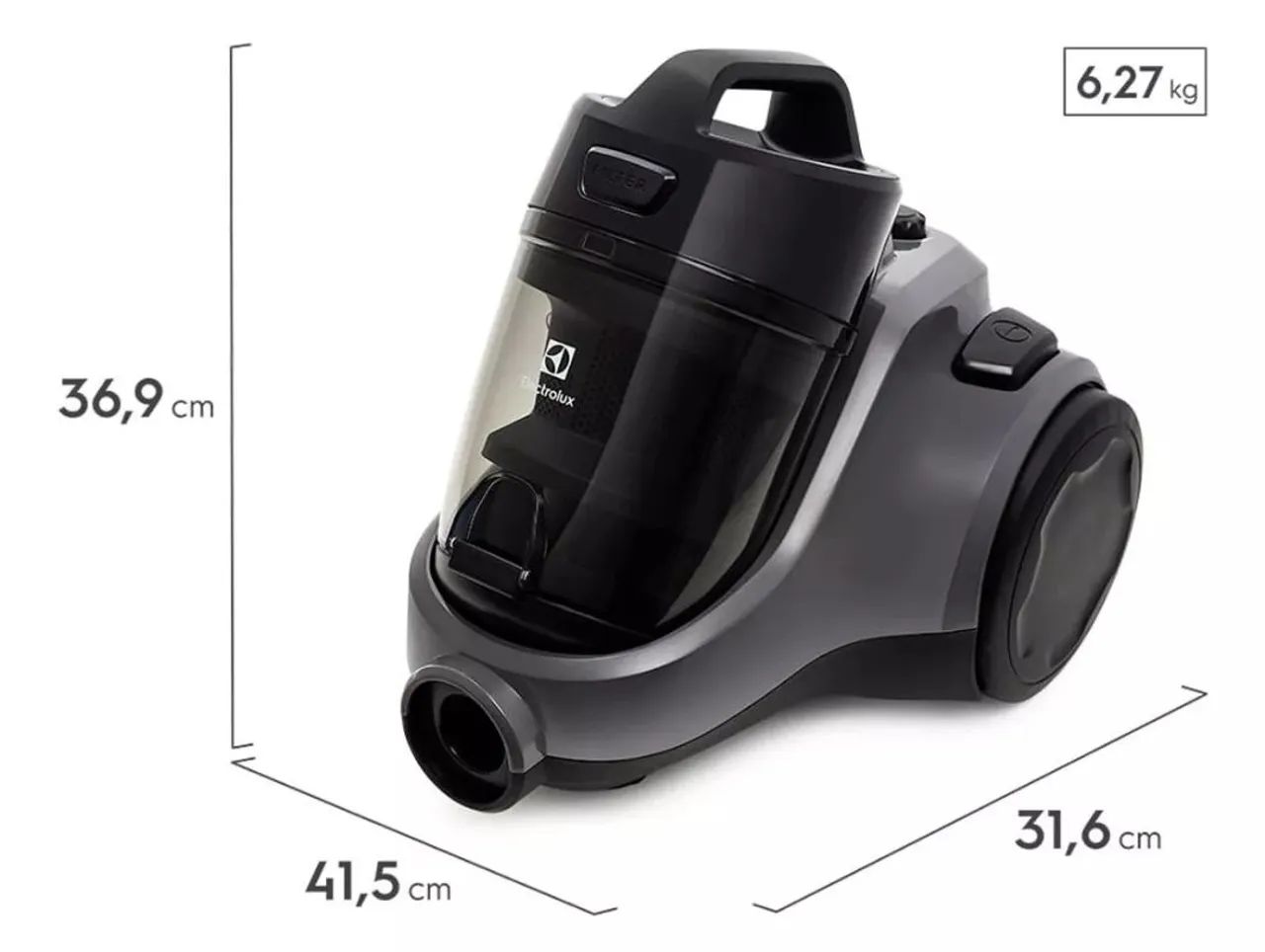 Aspirador de pó sem saco 1600W Ease Easybox electrolux Silen cor cinza 127v  - Foto 4