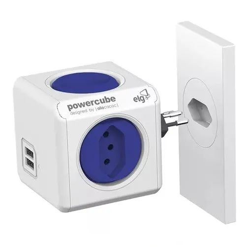 Adaptador Filtro Bivolt Powercube ELG Pwc R5 Usb - Foto 2
