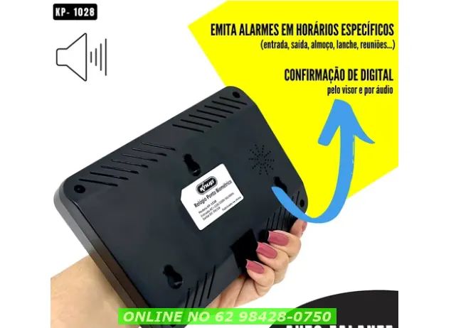 Máquina Ponto Relógio Biométrico Digital Eletrônico Empresa - Foto 3