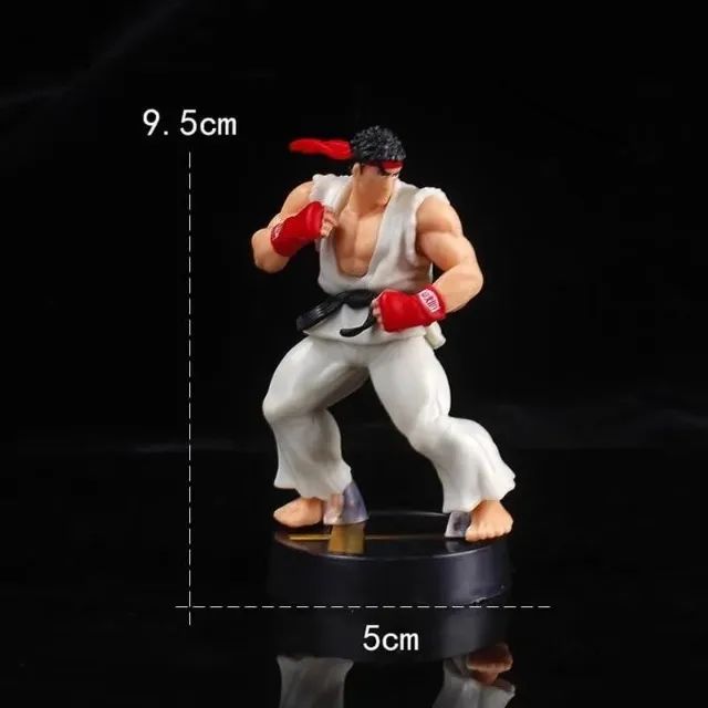  Bonecos Ryu e Ken do Game Street Fighter Miniaturas Figura 2pcs - Foto 3