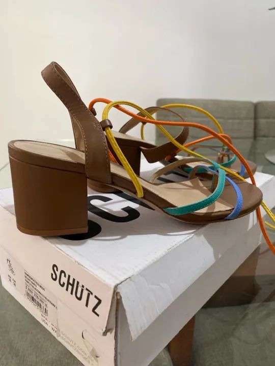 Sandália Schutz Amarração Colorida - Foto 2
