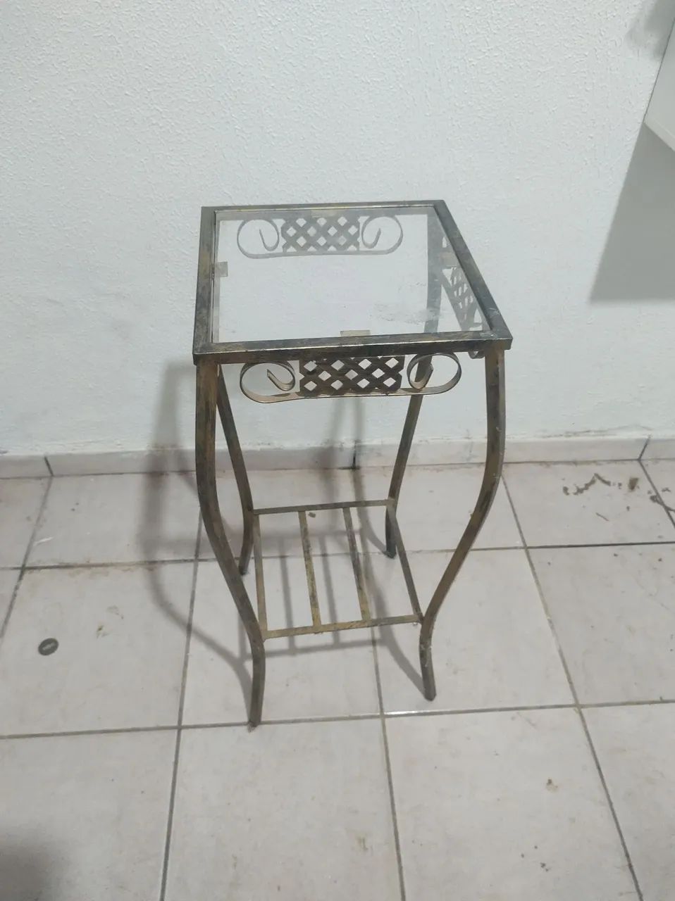 Mesa de decoração de canto de sofá 