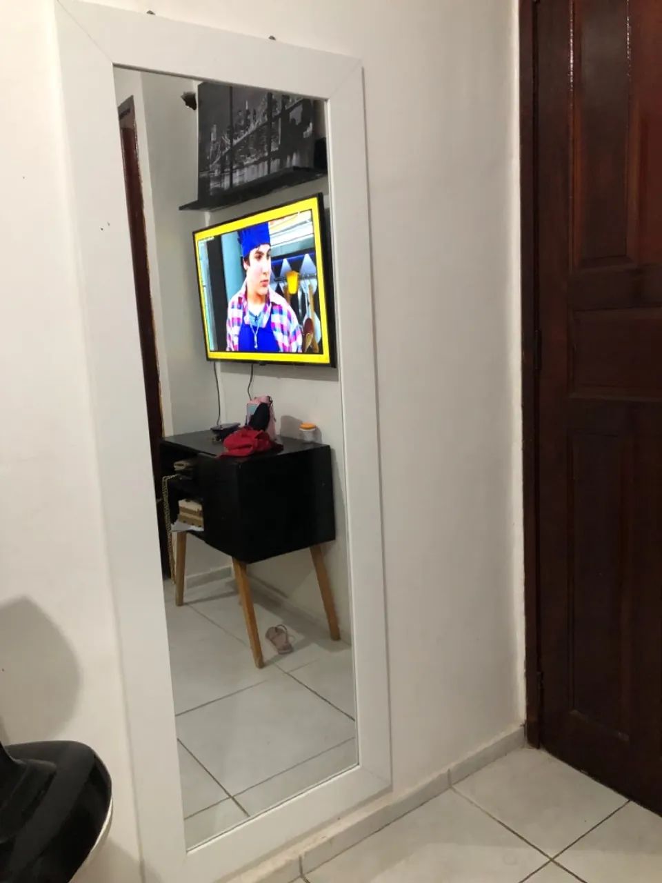 Espelho grande com bordas branca - Foto 3