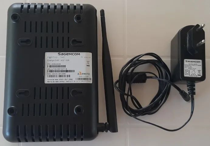 Modem Roteador Sagemcom Fast 5302 Com Fonte E Cabo Rj - Foto 3