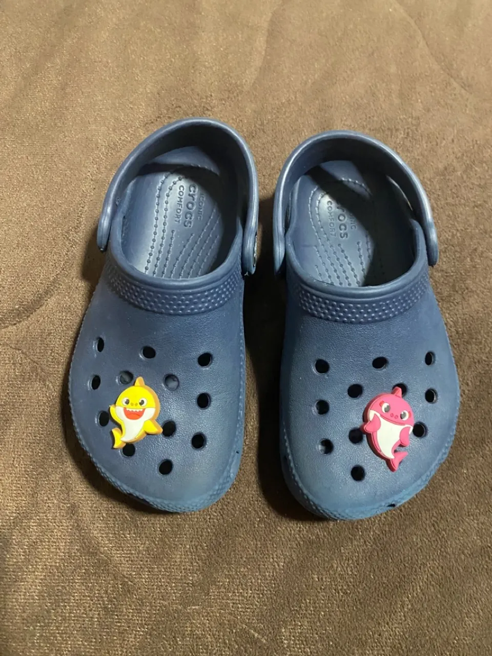 Crocs Infantil Baby Shark Azul