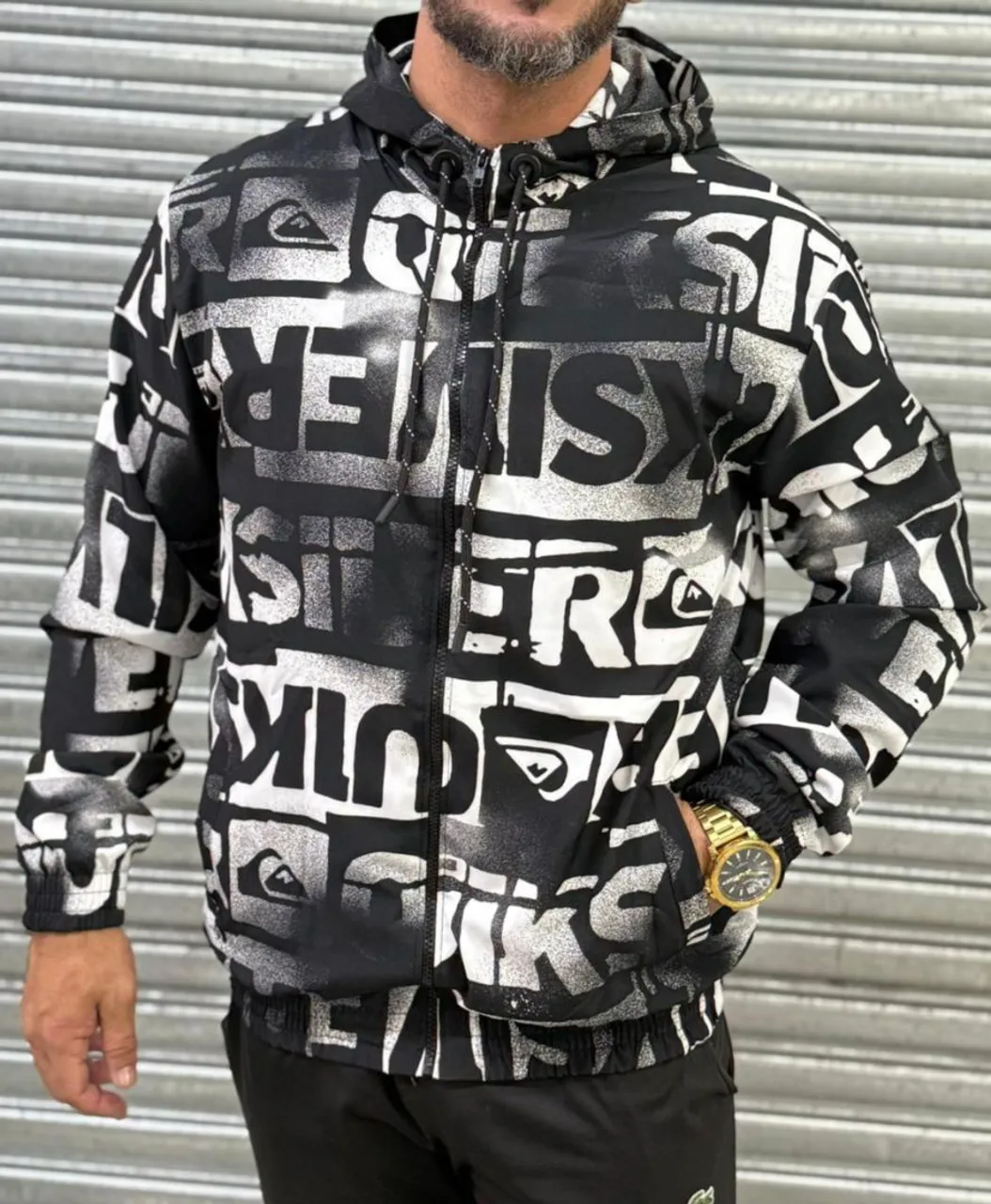 Corta vento Streetwear Black & White