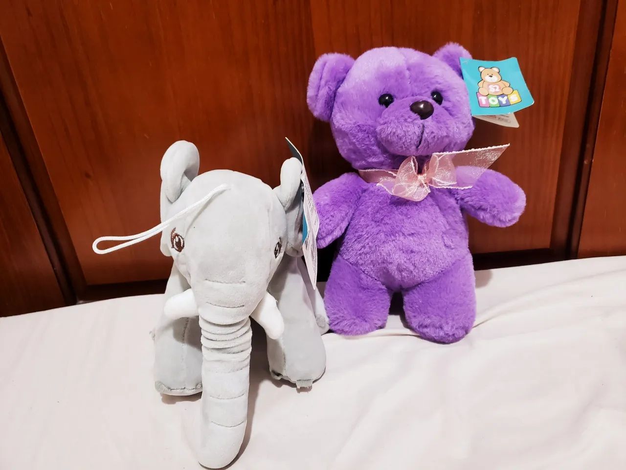 Urso e Elefante de Pelúcia - Brinquedos Infantis - Foto 2