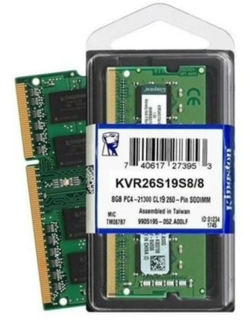 Memória RAM Notebook 8GB DDR4L SDRAM SODIMM 2133MHz Kingston KVR21S15S8/8  