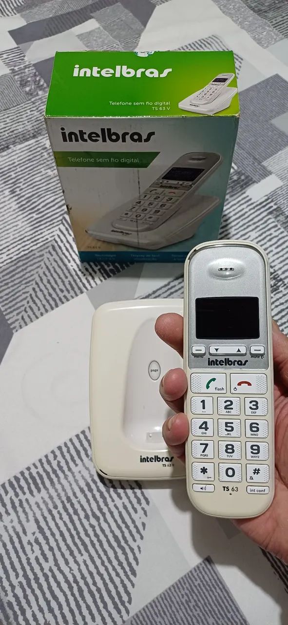 Telefone sem fio digital Intelbras TS 63 V