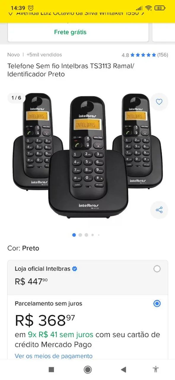 1 Telefone sem fio com mais 2 ramais - Foto 5