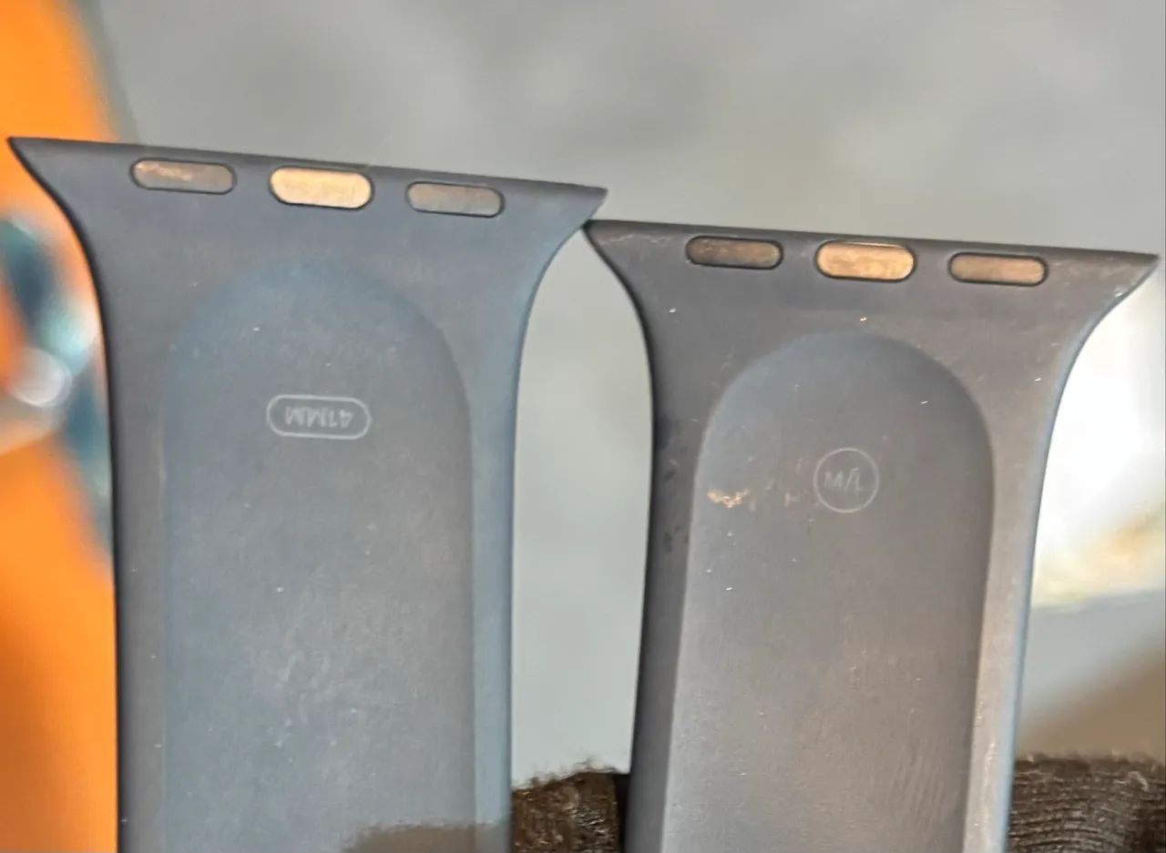 Pulseira Apple Watch preta M/L 41mm Original Apple - Foto 4