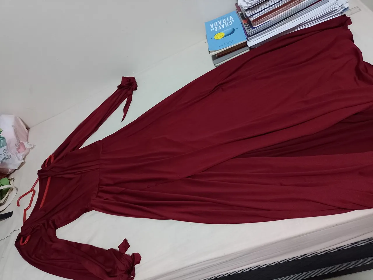 Vestido Longo Vinho Elegante